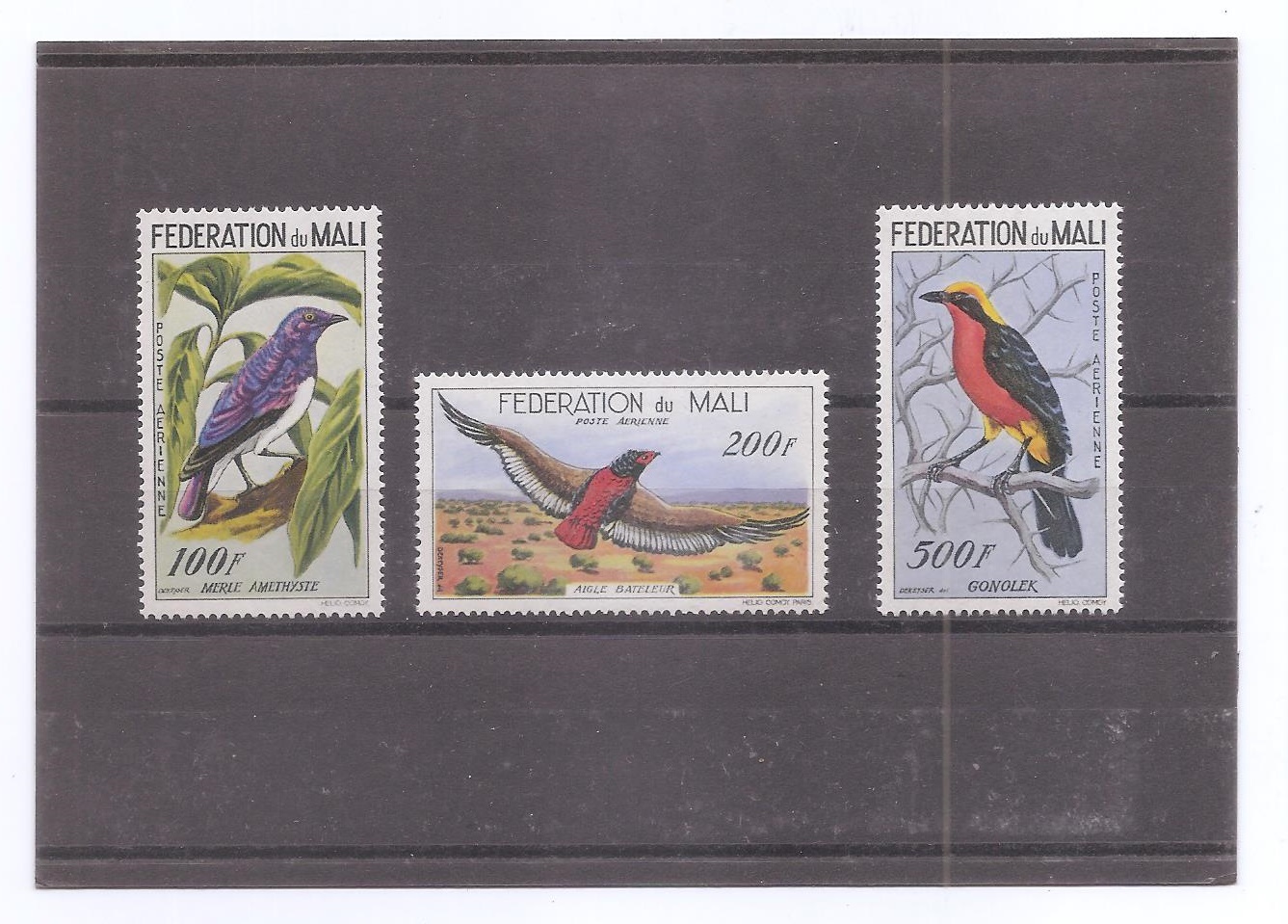 MALI DEL AÑO 1960 PAJAROS